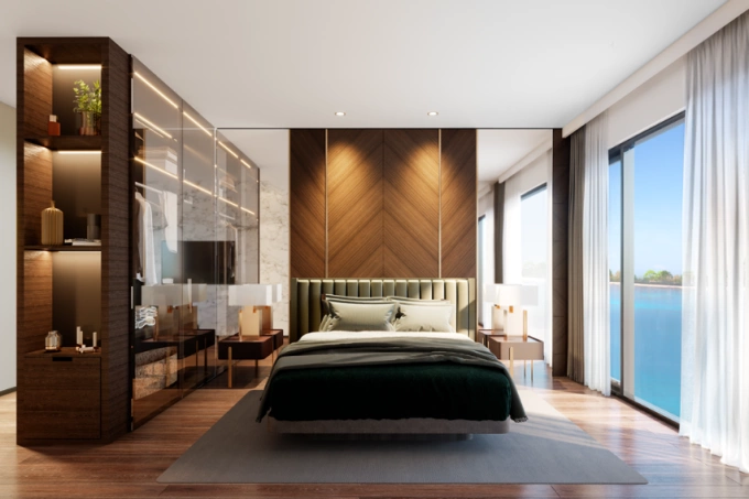 Tham gia Nhà đổi nhà, khách hàng sẽ có cơ hội trở thành cư dân tại các dự án cao cấp của Masterise Homes. Ảnh phối cảnh: Masteri Waterfront (Hà Nội).
