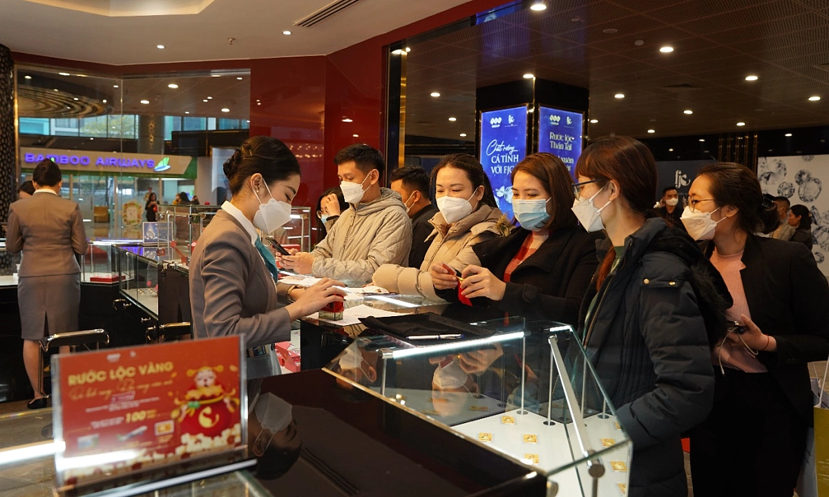 Dịch vụ đặt trước vàng của FLC hút khách ngày vía Thần Tài