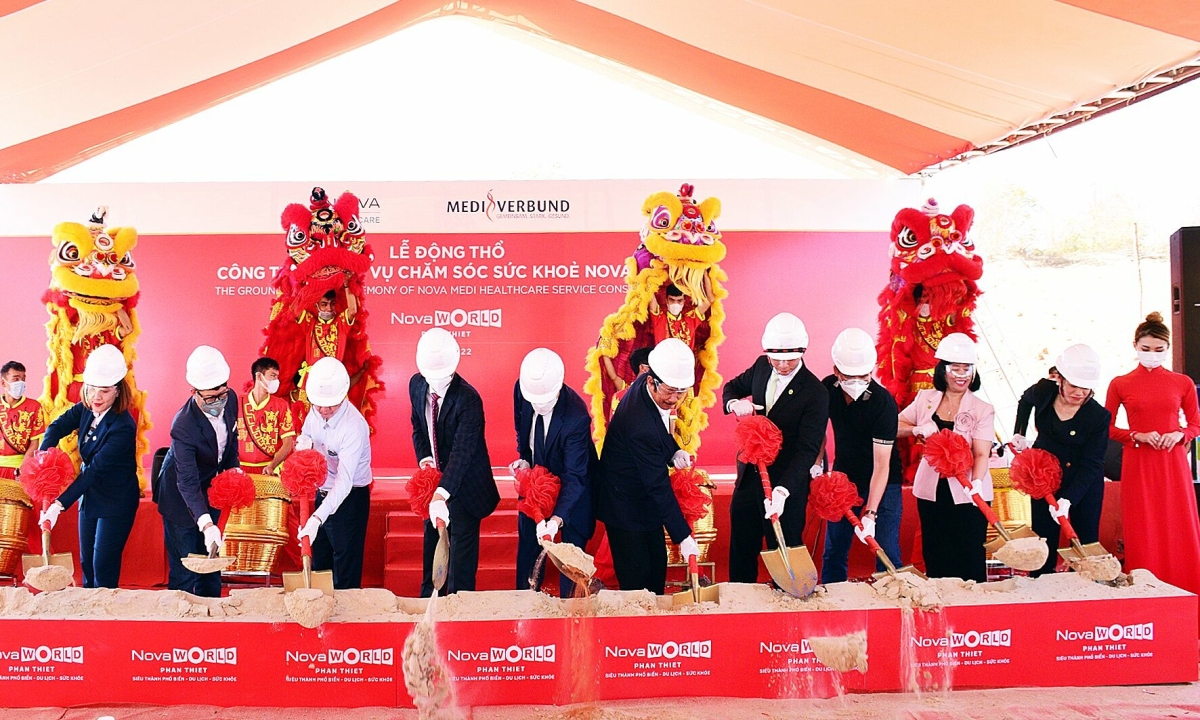 NovaGroup động thổ công trình dịch vụ y tế cộng đồng tại Phan Thiết