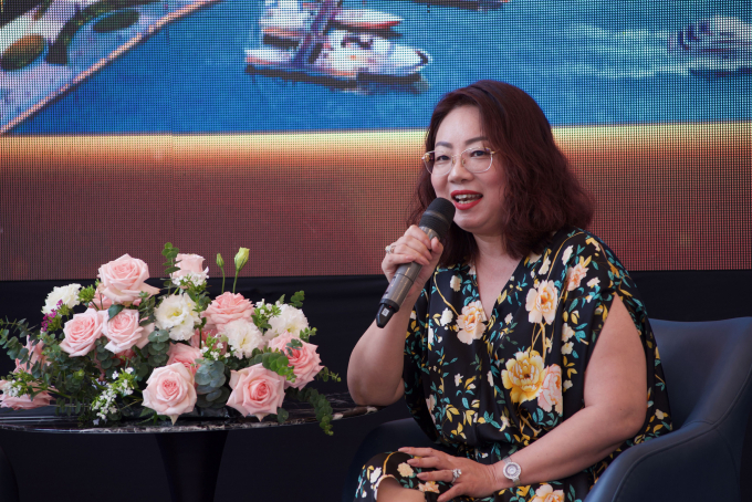 Chị Ngọc Anh bày tỏ sự hài lòng với quyết định đầu tư của mình và đánh giá cao tiềm năng gia tăng giá trị, chính sách đầu tư của Aqua City. Ảnh: Novaland