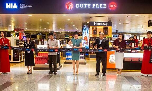 DFS mở lại các cửa miễn thuế tại sân bay quốc tế Nội Bài