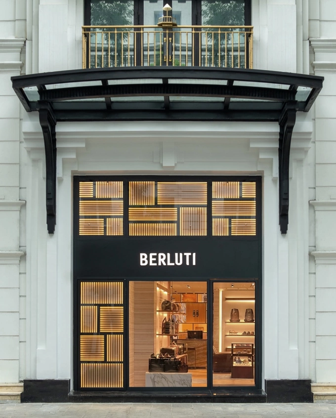 Diện mạo của cửa hàng Berluti đầu tiên tại Hà Nội. Ảnh: Berluti