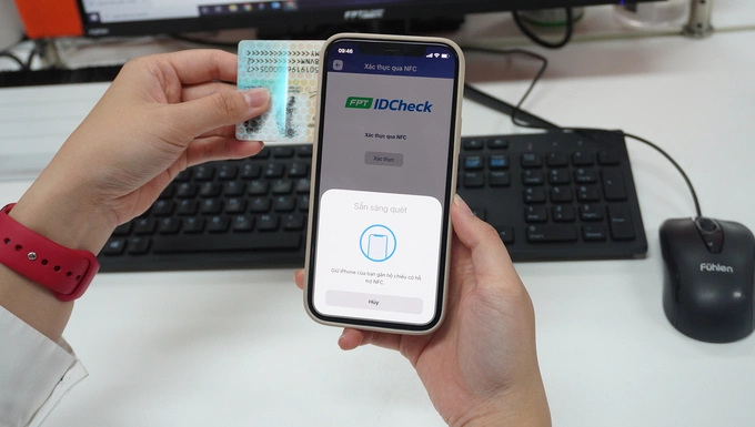 Căn cước công dân gắn chip dễ dàng xác thực bởi FPT.IDCheck. Ảnh: FPT IS