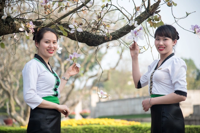 Tập đoàn Mường Thanh gắn liền với hình ảnh người con gái Thái và hoa ban, kỳ vọng bảo tồn và phát huy bản sắc Việt. Ảnh: Tập đoàn Mường Thanh