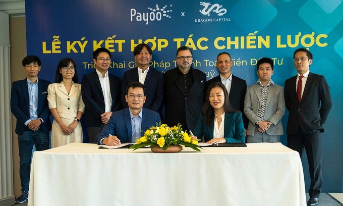 Dragon Capital và Payoo hợp tác triển khai giải pháp thanh toán tiền đầu tư chứng chỉ quỹ. Ảnh: Dragon Capital
