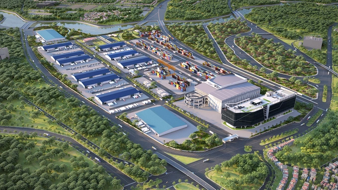 Phối cảnh Trung tâm Logistics ICD Vĩnh Phúc. Ảnh: T&T Group