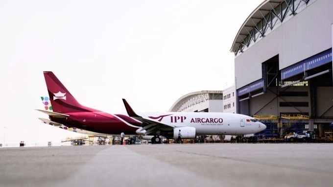 Chiếc máy bay chở hàng đầu tiên của IPP Air Cargo xuất xưởng hồi cuối tháng 7. Ảnh:IPPG