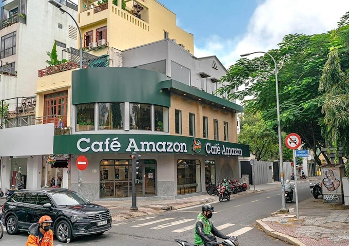 Một cửa hàng của Café Amazon trên đường Đinh Tiên Hoàng, quận 1, TP HCM. Ảnh công ty