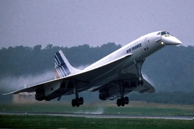 Một chiếc Concorde của Air France cất cánh năm 1998 này ở Cologne, Đức. Ảnh: AP