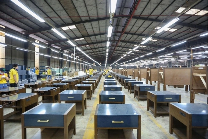 Xưởng sản xuất nội thất của Trần Đức. Ảnh: Trần Đức