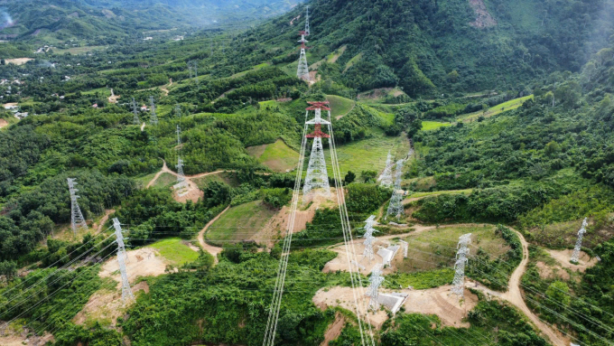 Dự án đường dây 500 kV Monsoon - Thạnh Mỹ. Ảnh: EVN