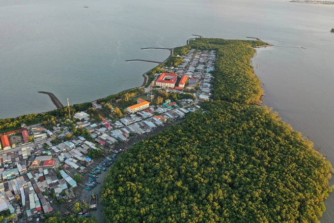 Xã đảo Thạnh An, huyện Cần Giờ, tháng 10/2021. Ảnh: Quỳnh Trần