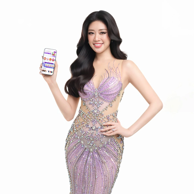 Hoa hậu Hoàn vũ Việt Nam 2019 Nguyễn Trần Khánh Vân là đại sứ thương hiệu đầu tiên của MuaMau. Ảnh: MuaMau
