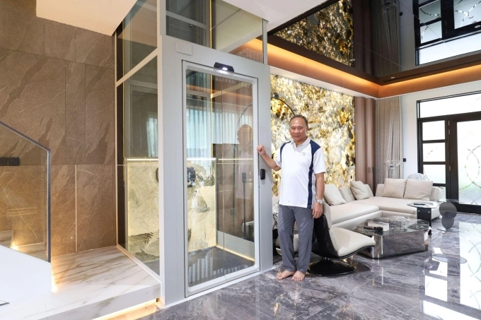 Thang máy thương hiệu Cibes cũng là lựa chọn của một khách hàng trong khu đô thị Vinhomes Ocean Park 2. Ảnh: Cibes Lift Việt Nam