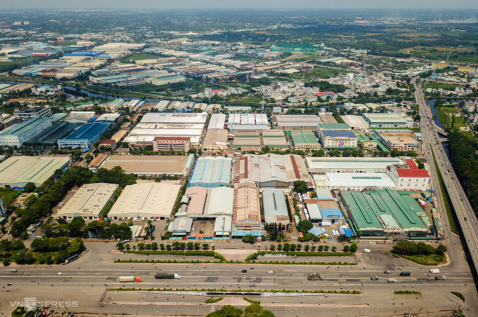 Một góc khu công nghiệp Tân Tạo tại TP HCM năm 2020. Ảnh: Quỳnh Trần