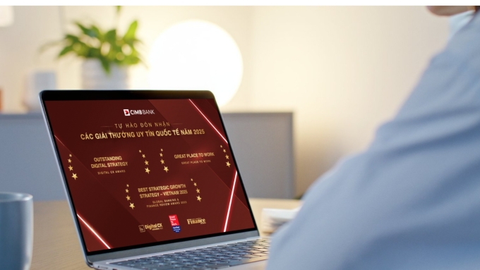 CIMB Việt Nam khẳng định dấu ấn thông qua 3 giải thưởng quốc tế. Ảnh: CIMB Việt Nam
