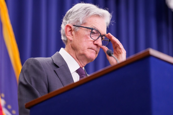 Chủ tịch Fed Jerome Powell tại cuộc họp báo ngày 30/7. Ảnh: Reuters