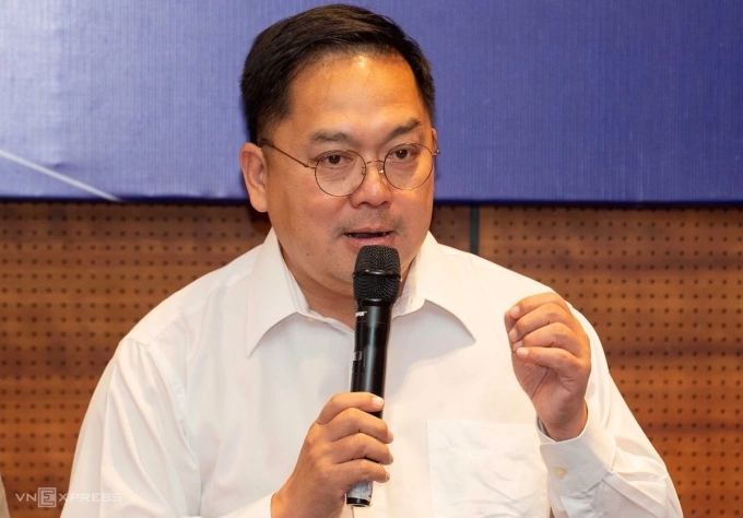 Ông Hoàng Nam Tiến lúc sinh thời tại một sự kiện hồi tháng 6/2025 ở Hà Nội. Ảnh: Hoàng Giang