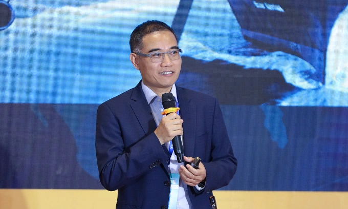 Ông Ben Anh, Tổng giám đốc điều hành Tập đoàn ITL tại sự kiện chiều 1/8. Ảnh ban tổ chức