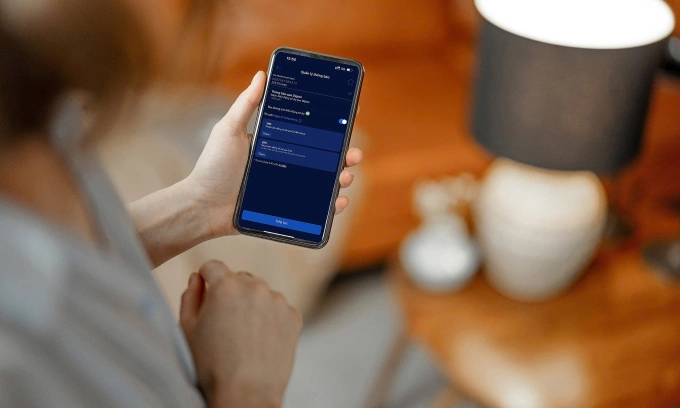Khách hàng bật tính năng thông báo giao dịch bằng giọng nói trên Digimi. Ảnh: BVBank