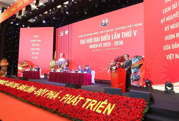 Ông Nguyễn Thanh Tùng, Chủ tịch HĐQT Vietcombank phát biểu khai mạc. Ảnh: Vietcombank
