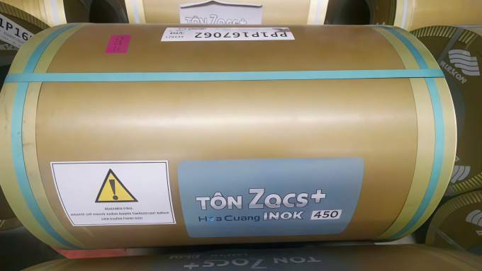 Tôn Zacs có khả năng chống gỉ sét tốt. Ảnh: Thép Sata