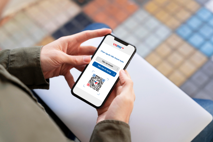 Tính năng VNPAY-QR trên ứng dụng. Ảnh: VNPAY