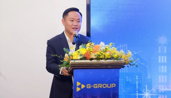 Ông Phùng Anh Tú, Chủ tịch HĐQT Tập đoàn công nghệ G-Group tại buổi lễ. Ảnh: G-Group