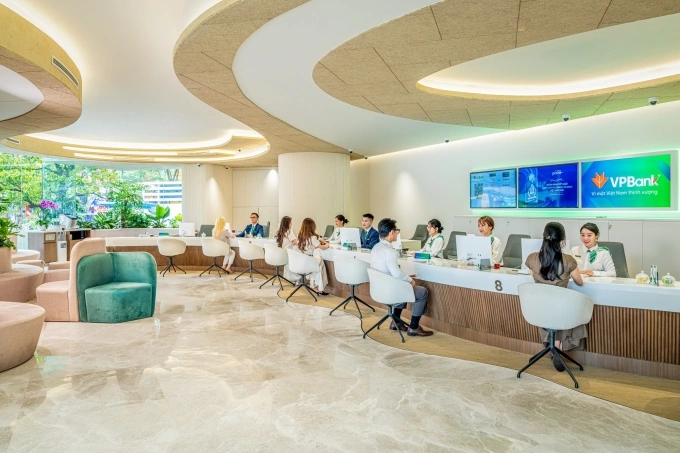 Các khu vực chức năng liền mạch giúp khách hàng có trải nghiệm xuyên suốt. Ảnh: VPBank