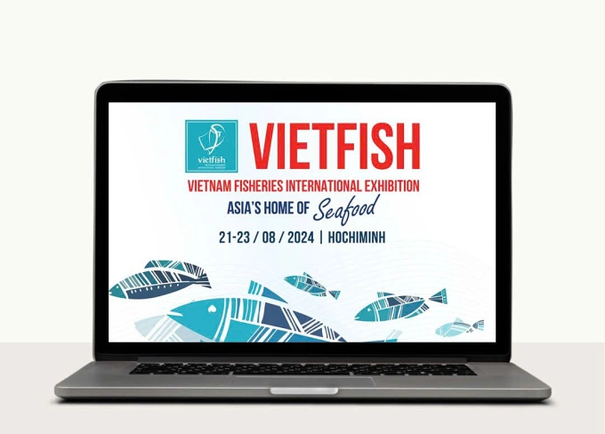 Logo và bộ nhận diện thương hiệu cũ của Vietfish. Ảnh: Vietfish