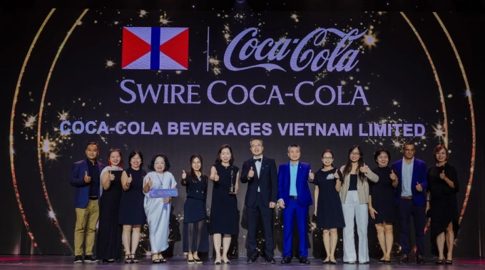 Coca Cola là một trong những doanh nghiệp được vinh danh. Ảnh: HR Asia