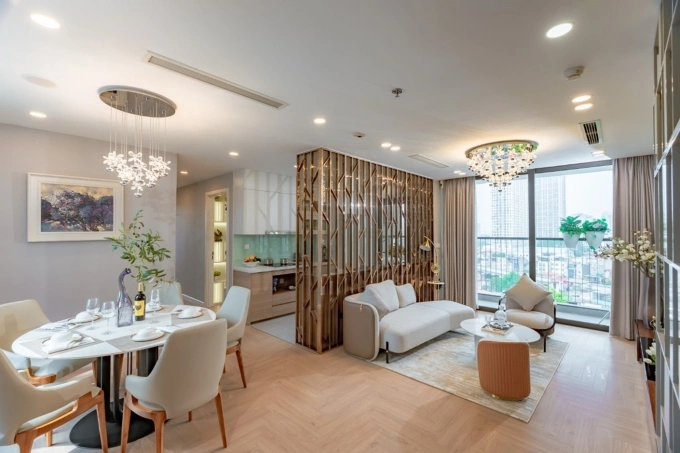 Thiết kế bên trong căn business suite tại dự án. Ảnh: Ánh Sao