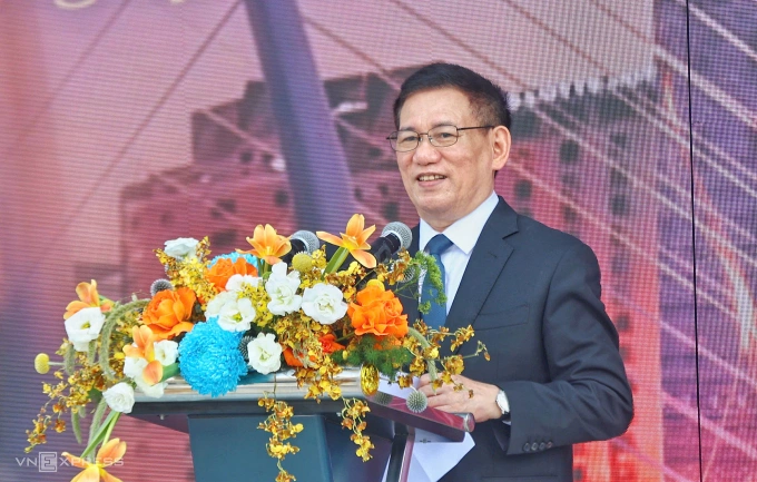 Phó thủ tướng Hồ Đức Phớc phát biểu tại lễ khánh thành. Ảnh: Quỳnh Trần