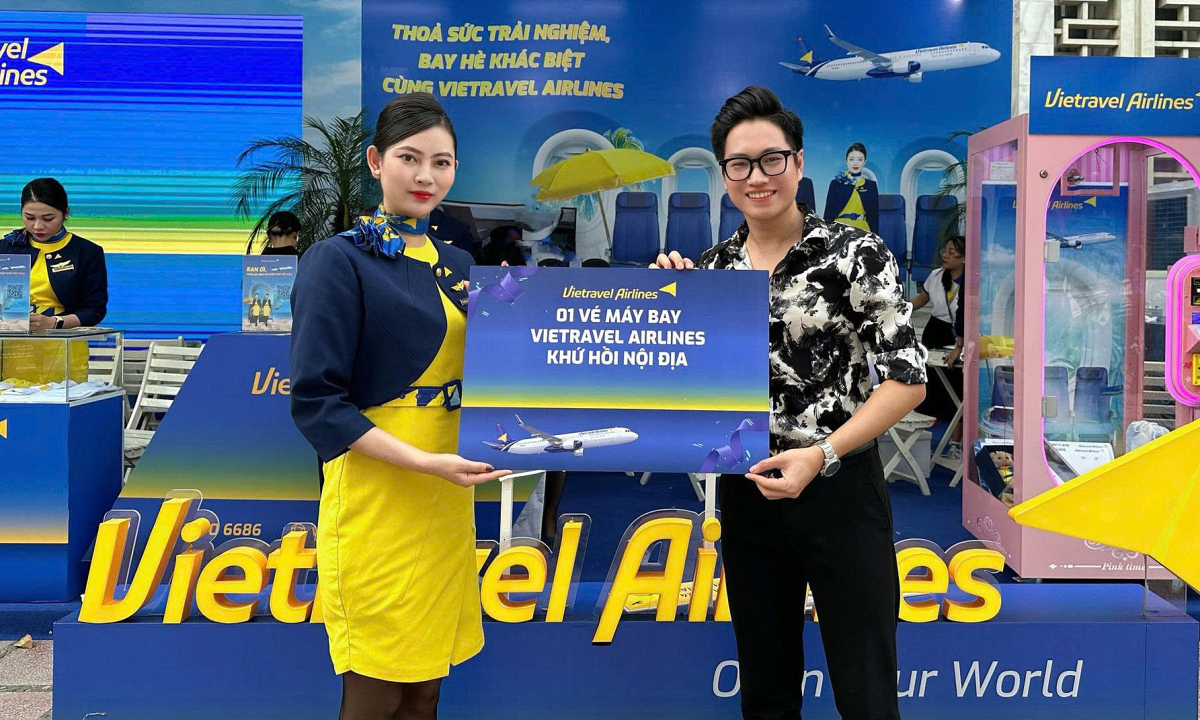 Vietravel Airlines tham gia triển lãm thành tựu đất nước dịp 80 năm Quốc khánh