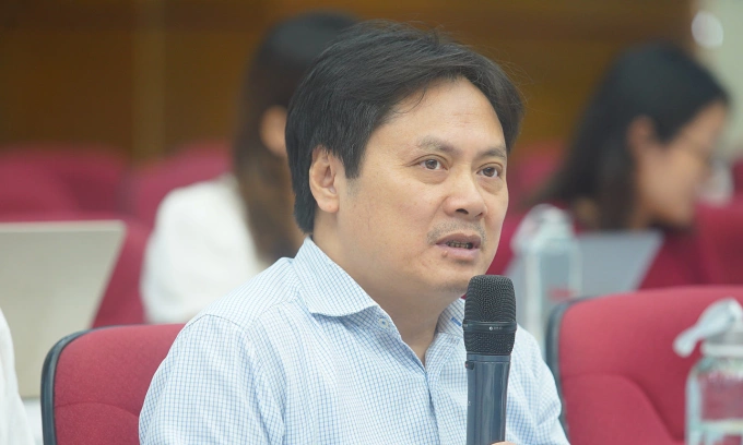 Ông Nguyễn Trung Thắng, Phó viện trưởng Viện Chiến lược, Chính sách Nông nghiệp và Môi trường, tại sự kiện. Ảnh: Tiền Phong
