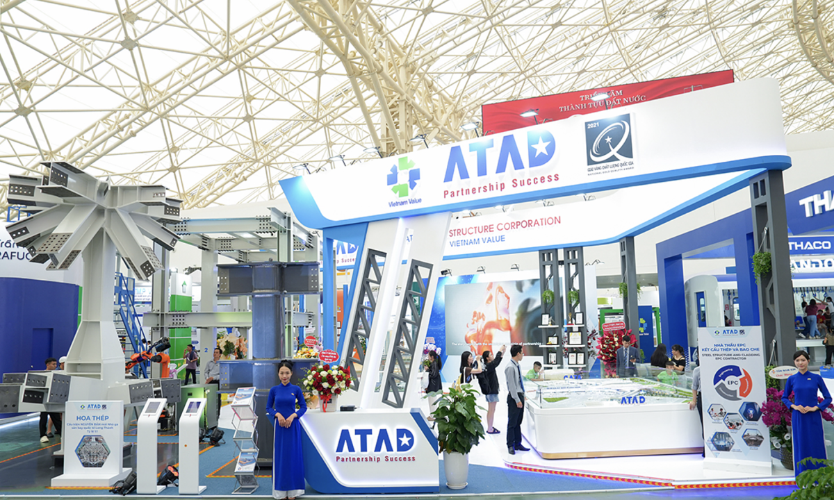 ATAD đưa công nghệ kết cấu thép đến triển lãm thành tựu đất nước