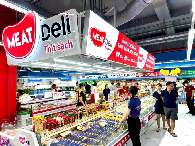 Quầy thịt mát MeatDeli trong siêu thị. Ảnh: Masan