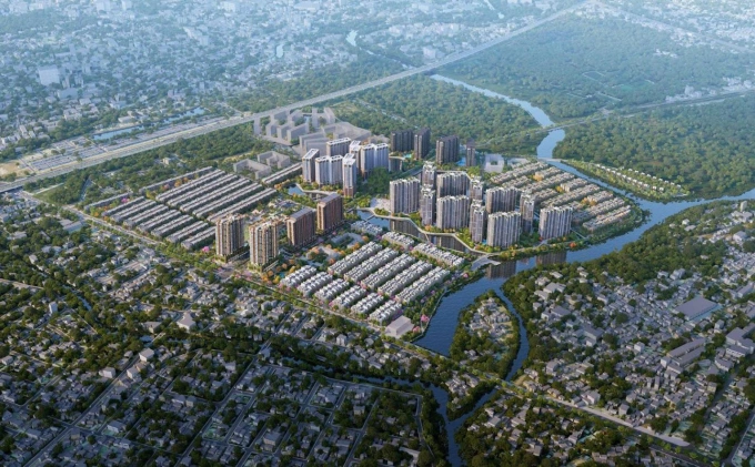 Mô hình thành phố 15 phút được áp dụng tại The Global City. Ảnh: Masterise Homes