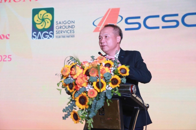 Ông Bùi Tuấn Anh, Tổng giám đốc SAGS phát biểu tại lễ ký kết hợp tác. Ảnh: SAGS