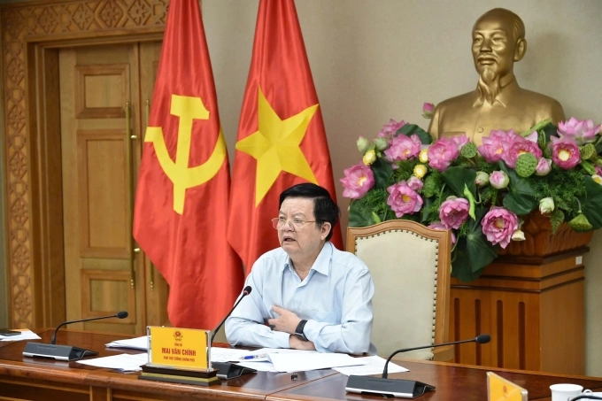 Phó thủ tướng Mai Văn Chính phát biểu tại cuộc họp, ngày 10/9. Ảnh: VGP