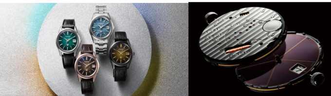 Các phiên bản giới hạn của The Citizen (AQ4100-22W, AQ4106-00W, AQ4100-65H, AQ4106-18X) và Calibre A060 - lắp ráp thủ công tại Nhật Bản. Ảnh: Tân Tân