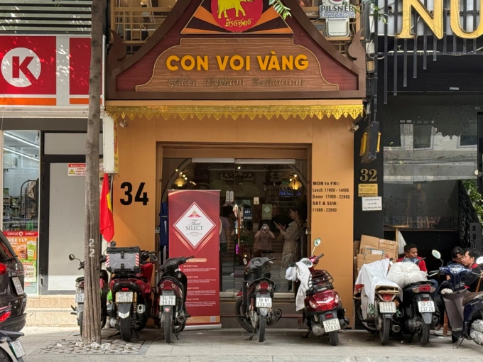 Con Voi Vàng chuyên các món Thái cũng đạt chứng nhận này. Ảnh: Thai Select