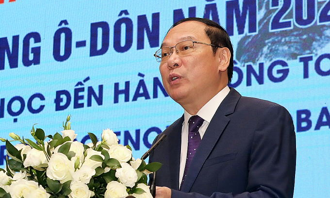 Ông Lê Công Thành, Thứ trưởng Bộ Nông nghiệp và Môi trường, tại sự kiện. Ảnh: Việt Dũng