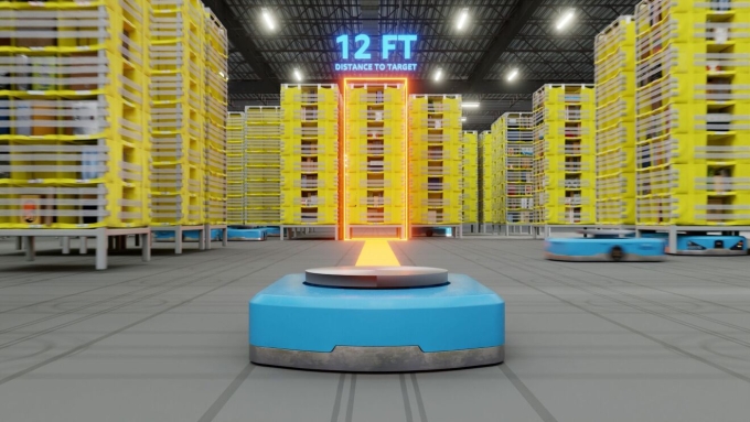DeepFleet – nền tảng AI mới của Amazon giúp tối ưu di chuyển robot trong kho hàng. Ảnh: Amazon