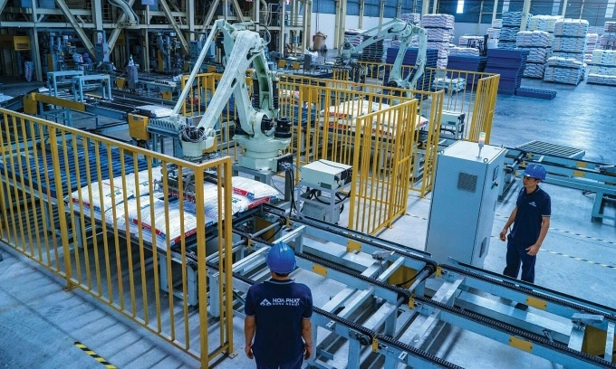 Dây chuyền sản xuất thức ăn chăn nuôi của Nông nghiệp Hòa Phát. Ảnh: Hòa Phát