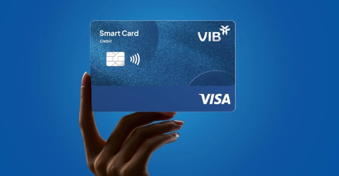 Thẻ Smart Card của VIB. Ảnh: VIB