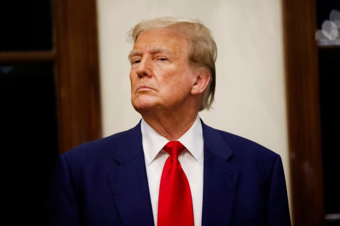 Ông Donald Trump tại Câu lạc bộ Golf Quốc tế Trump ở West Palm Beach, Florida, Mỹ, ngày 24/3/2024. Ảnh: Reuters