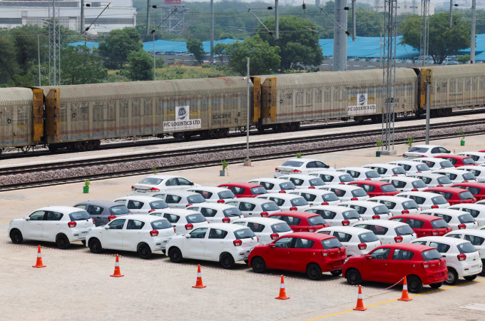 Những chiếc xe Maruti Suzuki Celerio tại nhà máy Maruti Suzuki ở Manesar, Haryana, Ấn Độ, ngày 17/6. Ảnh: Reuters
