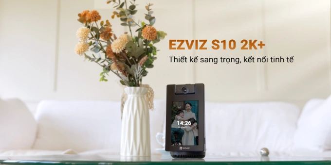 EZVIZ S10 gây chú ý với thiết kế hiện đại, công nghệ AI tiên tiến tích hợp nhiều tính năng.