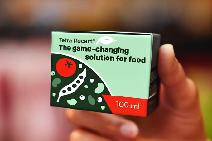 Tetra Recart dòng bao bì giấy chịu nhiệt. Ảnh: Tetra Pak
